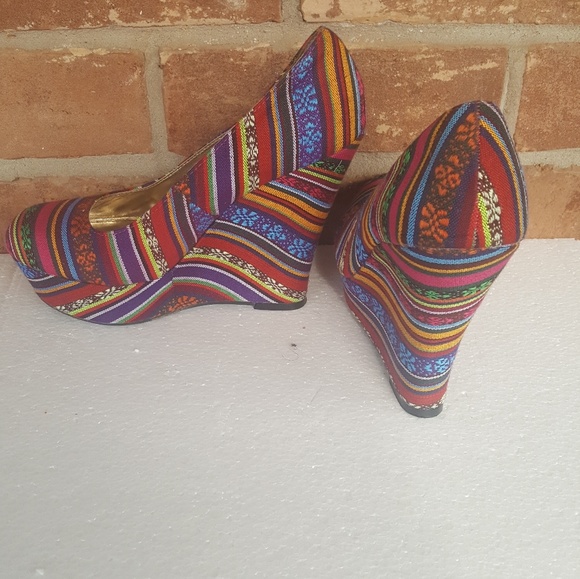 SOX TAB ladies wedge heel shoes   Size 8 - Picture 1 of 1